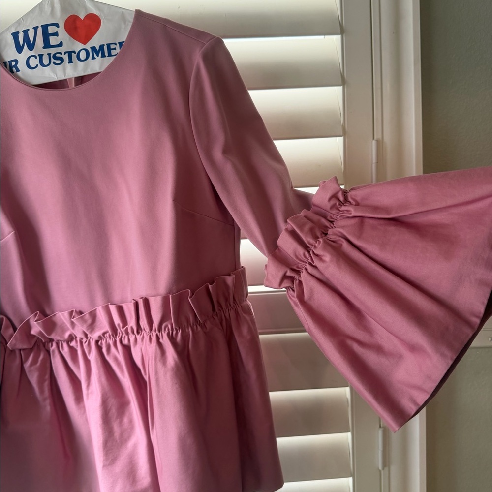 Ted Baker Pink Ruffle Sleeve Top - Picture 2 of 6